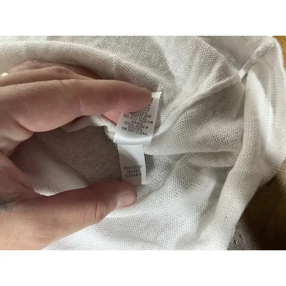 J Jill Sweater Tunic Top Sz XL Blue White Embroidered Linen Blend Lagenlook - Picture 8 of 9